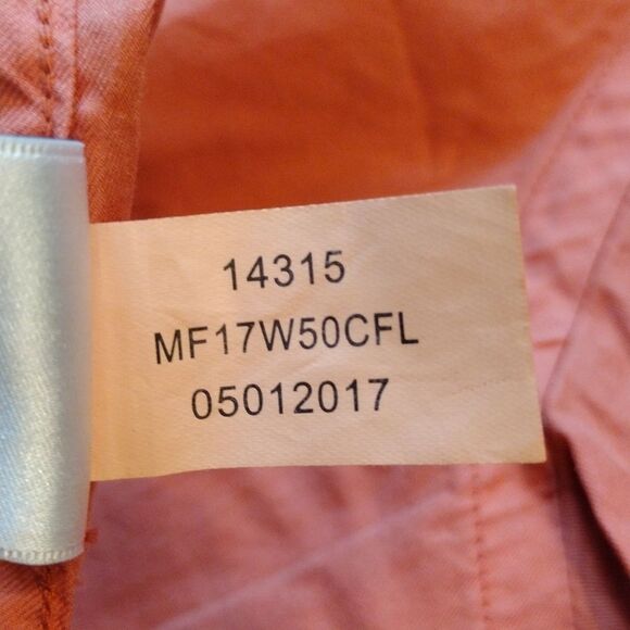 Peter Millar Mountainside, Button Up Dress Shirt with Pocket, Size XL, Orange - Picture 8 of 8